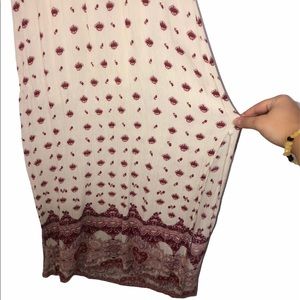 Sundress with double leg slit and open back